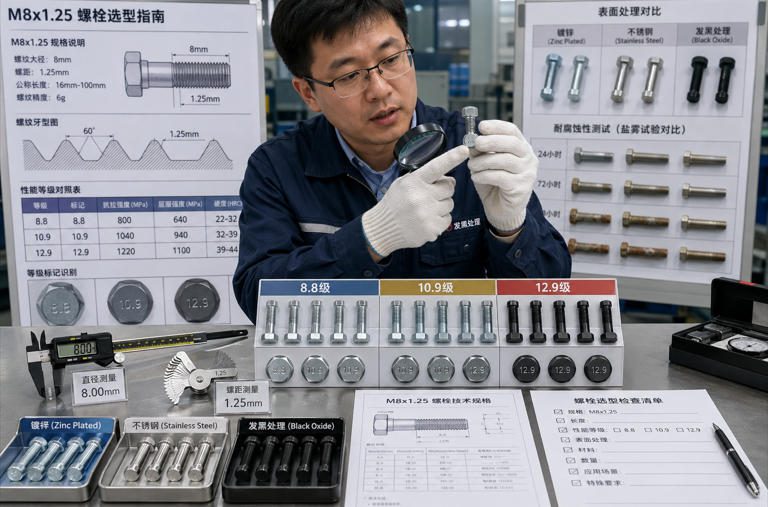 Choose the Right M8x1.25 Bolt for Your Project