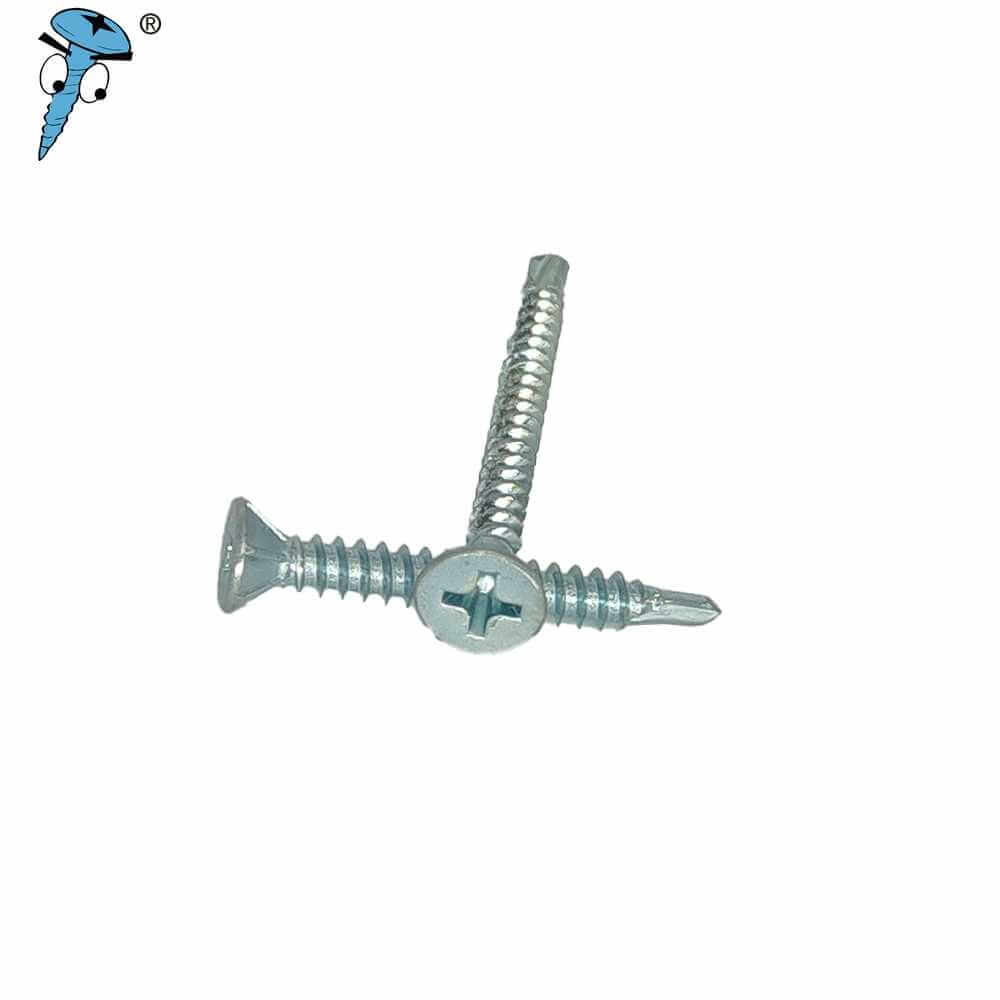 Flat head self drilling screw