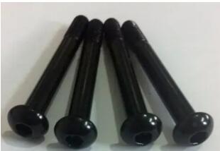 Bolts after silver black electrocoating