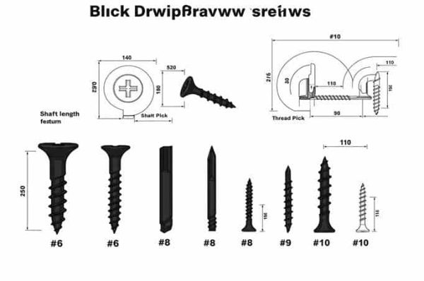 drywall screw diameters